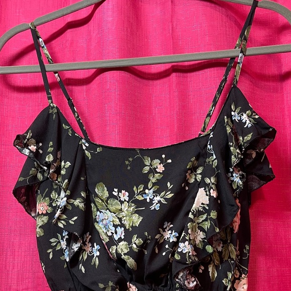 NWT RUE21 BLACK FLORAL DRESS SIZE S - Picture 6 of 16